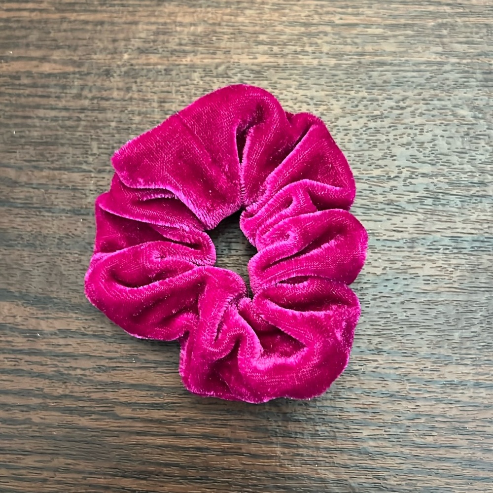 Barney Purple Velvet Hair Scrunchie